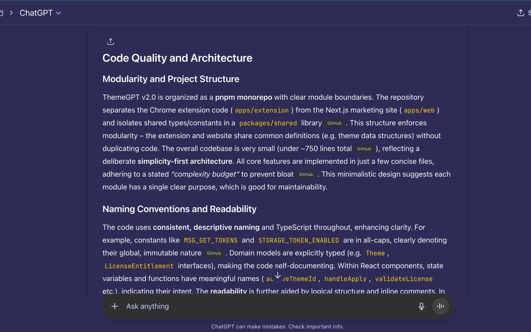 Shades of Purple content view