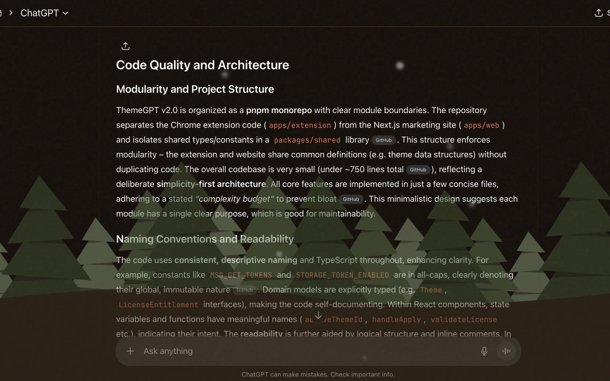 Woodland Retreat content view